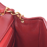 CHANEL シャネル マトラッセ チェーンショルダーバッグ 赤 ゴールド金具 レディース ラムスキン ショルダーバッグ ABランク 中古 銀蔵