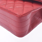 CHANEL シャネル マトラッセ チェーンショルダーバッグ 赤 ゴールド金具 レディース ラムスキン ショルダーバッグ ABランク 中古 銀蔵