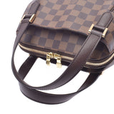 LOUIS VUITTON路易威登Damier Belem PM棕色N51173女士Damier帆布皮革手提包A级二手Ginzo