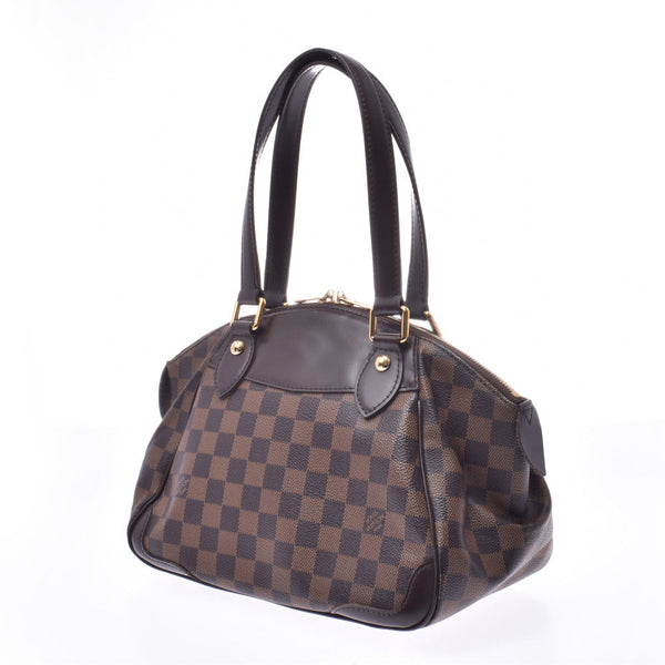 LOUIS VUITTON Louis Vuitton Damier Verona PM Brown N41117 Ladies Handbag AB Rank Used Ginzo