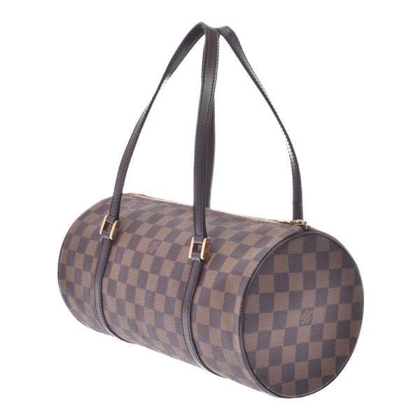 LOUIS VUITTON Louis Vuitton Damier Papillon GM Brown N51303 Ladies Damier Canvas Leather Handbag B Rank Used Ginzo