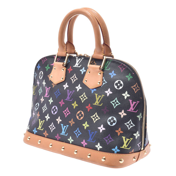 LOUIS VUITTON ルイヴィトンマルチカラーアルマ black M92646 Lady's monogram multicolored handbag AB rank used silver storehouse