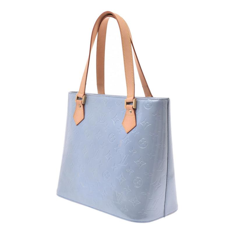 Louis Vuitton VERNIS Houston baby blue blue 995 5 ladies handbag