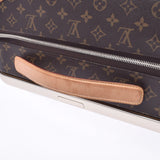 LOUIS VUITTON Louis Vuitton Monogram Horizon 55 Suitcase Brown M23203 Unisex Monogram Canvas Carry Bag B Rank Used Ginzo