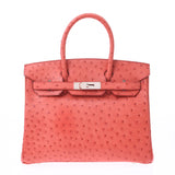 Hermes Birkin bag 30 Rouge VIFF Silver