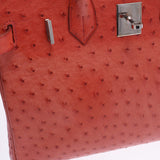 Hermes Birkin bag 30 Rouge VIFF Silver