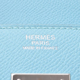 爱马仕爱马仕伯金30蓝色ateur银金属T-加盖（大约2015年）妇女的时尚Epsom手袋a排名二手银