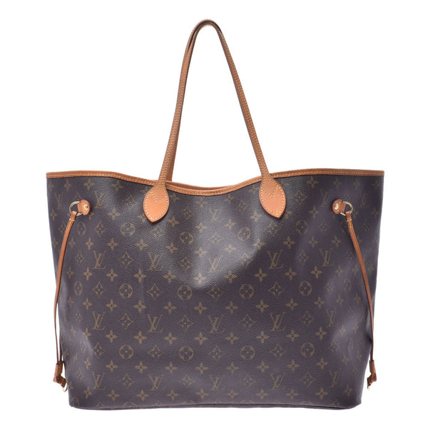LOUIS VUITTON ルイヴィトンモノグラムネヴァーフル GM brown M40157 unisex tote bag B rank used silver storehouse