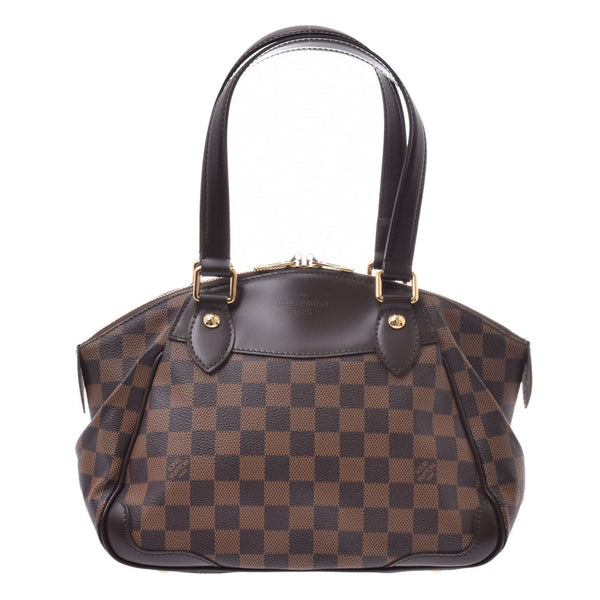 女子Damie,Verona PM Brown N41117,Ladies'Damie Canvas,Handbag A Rank,使用银器