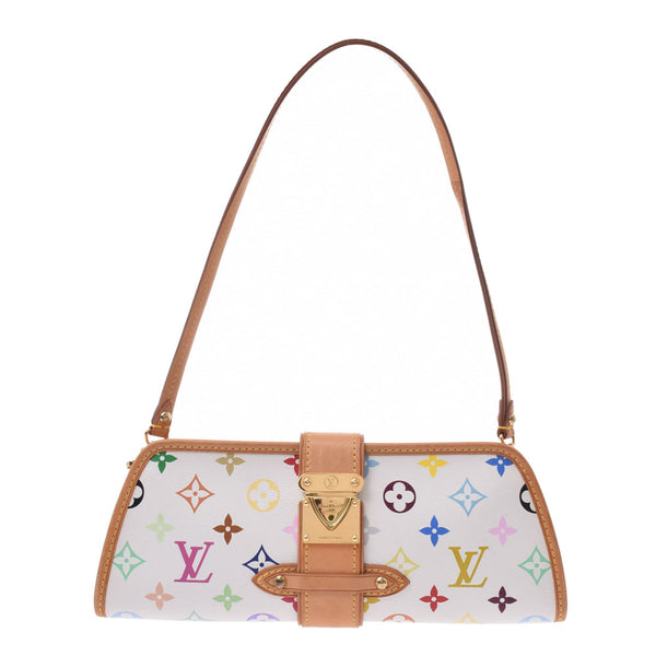 路易威登（Louis Vuitton）路易威登（Louis Vuitton）多色雪莉·布朗（白色）M40049女士字母组合多色皮革2WAY包B二手旧款Ginzo