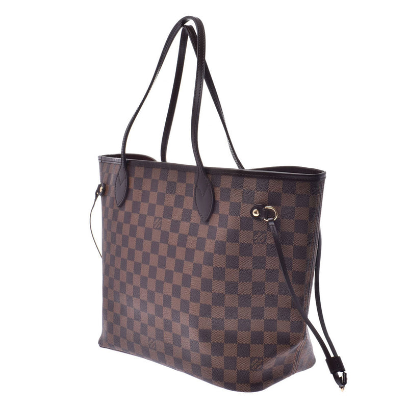 LOUIS VUITTON Louis Vuitton Damier Neverful MM Old Brown N51105 Unisex Damier Canvas Tote Bag A Rank Used Ginzo