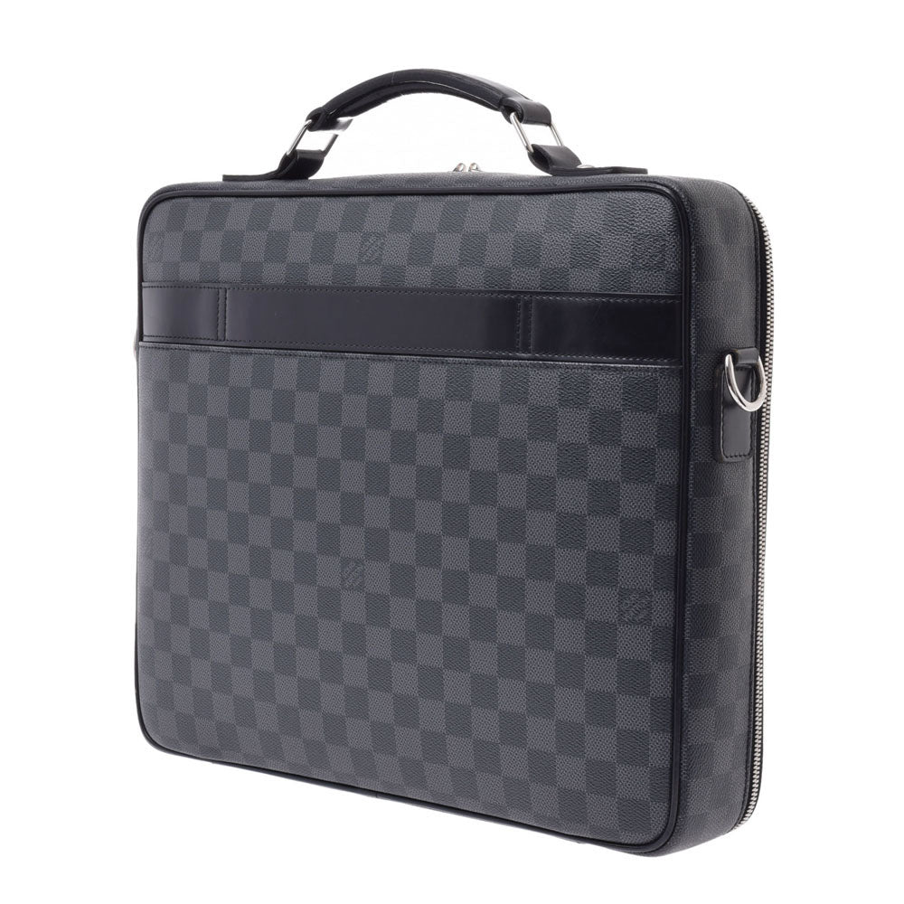 ルイヴィトンスティーブ ブリーフケース 14137 黒 メンズ ダミエグラフィットキャンバス ビジネスバッグ N58030 LOUIS VUITTON  中古 – 銀蔵オンライン