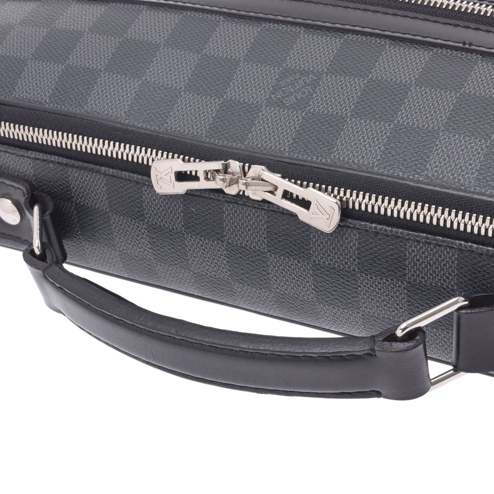 ルイヴィトンスティーブ ブリーフケース 14137 黒 メンズ ダミエグラフィットキャンバス ビジネスバッグ N58030 LOUIS VUITTON  中古 – 銀蔵オンライン