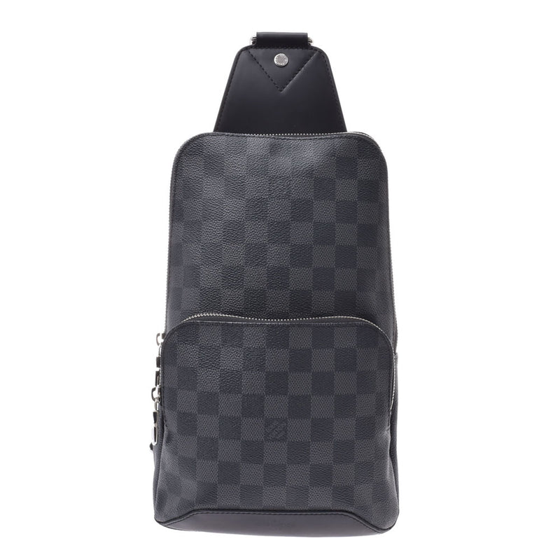 Louis Vuitton Graphite Avenue Sling Bag 14137 Black Mens Damier