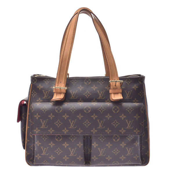 LOUIS VUITTON路易威登Monogram Multipuri Cite Brown M51162女士Monogram帆布手提包B等级二手Ginzo