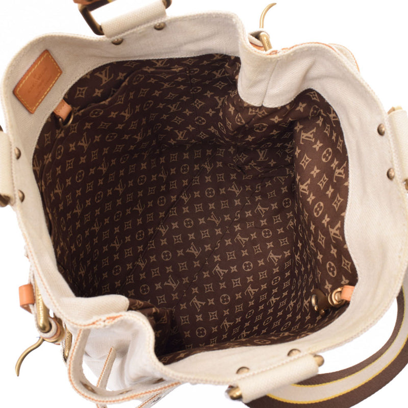 Louis Vuitton Pre-Owned Globe Shopper Pm 2006 Cruise Line Bag in White