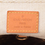 LOUIS VUITTON Louis Vuitton glove shopper MM ivory / blue M95114 unisex canvas / leather tote bag B rank used silver storehouse