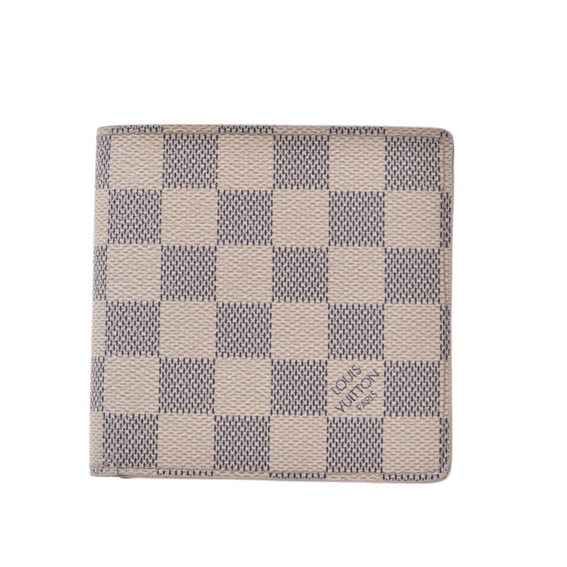 Louis Vuitton Marco Wallet Damier Azur White/Blue in Canvas - US