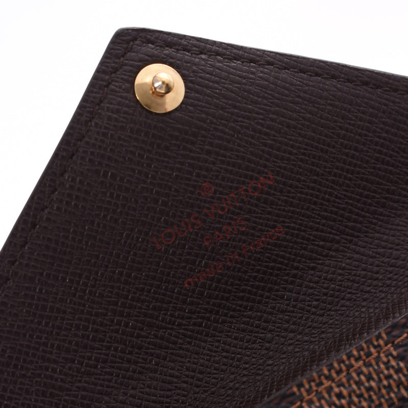 LOUIS VUITTON Louis Vuitton Damier Origami Compact Brown N63099 Men's Damier Canvas Bi-fold Wallet A Rank Used Ginzo