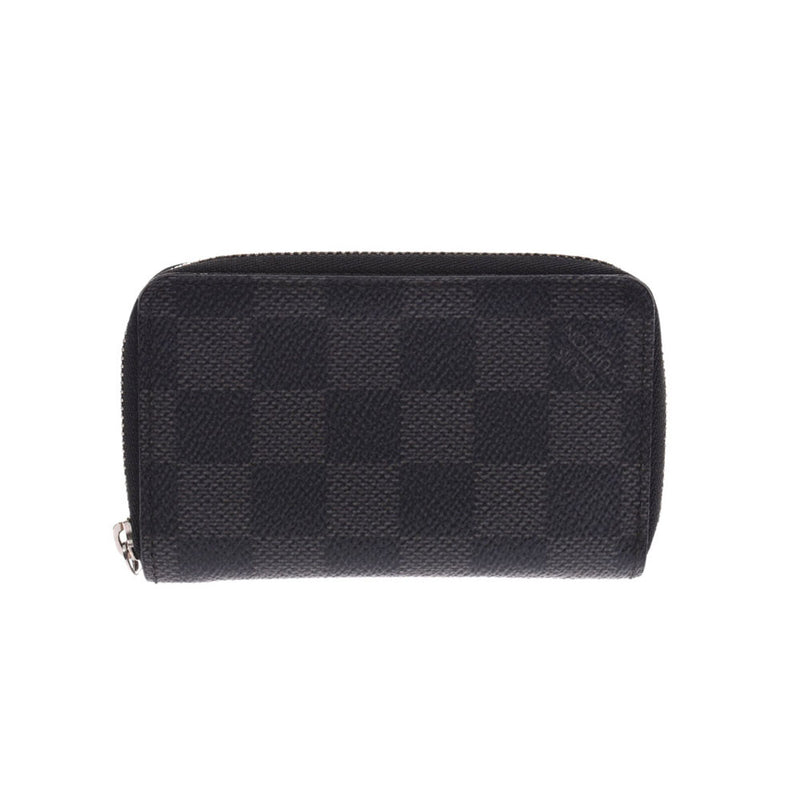 Louis Vuitton Damier graffiti zippy coin Perth Black / Gree n63076 Mens coin case B