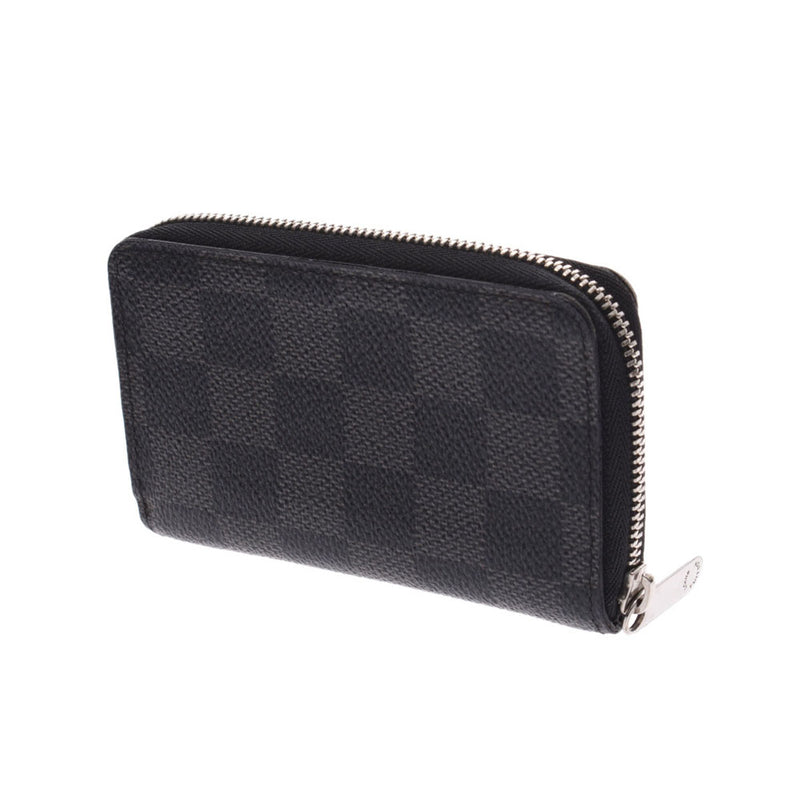 Louis Vuitton Damier graffiti zippy coin Perth Black / Gree n63076 Mens coin case B