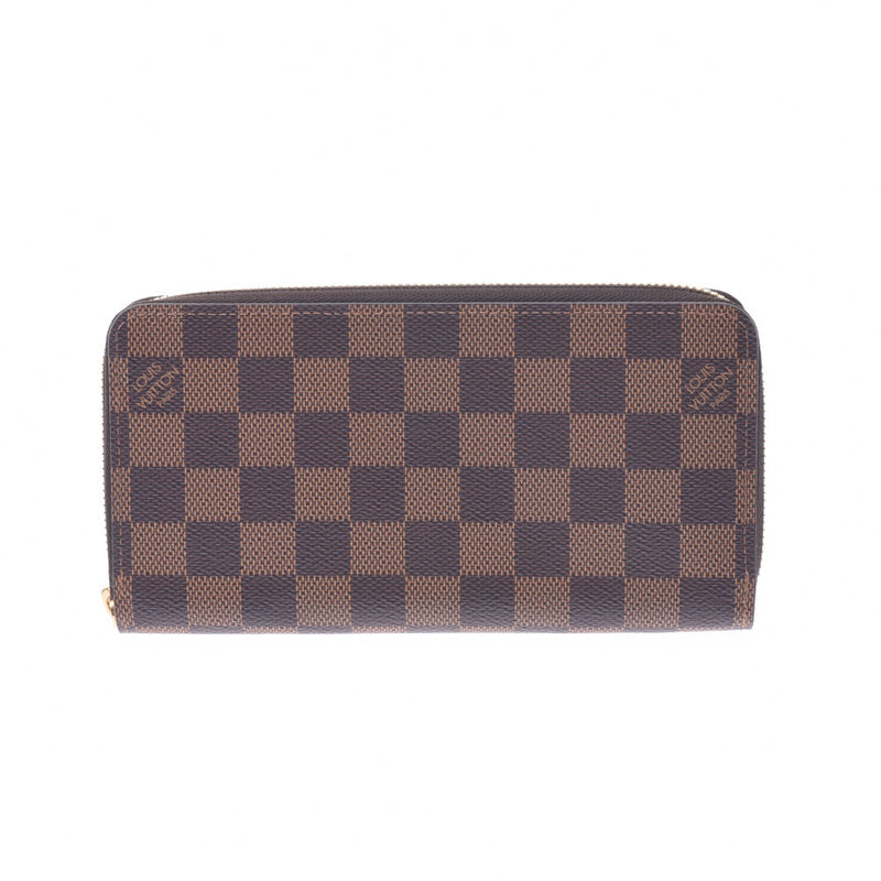 Louis Vuitton Damier zippy wallet rose barreeen n60046 Unisex Damier canvas length wallet a rank Silver