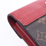 Louis Vuitton Monogram Polka feuille Reese m58414 Womens Monogram canvas leather long wallet B