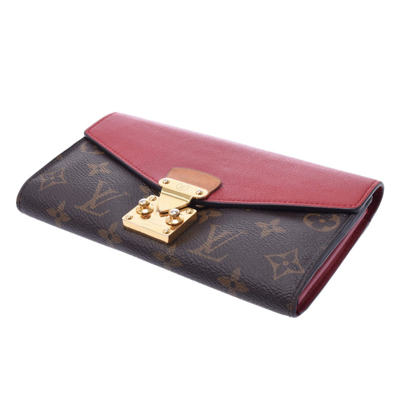 Louis Vuitton Monogram Polka feuille Reese m58414 Womens Monogram canvas leather long wallet B