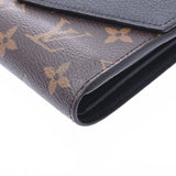 LOUIS VUITTON Louis Vuitton Monogram Portofeuille Pallas Compact Noir (Black) M60990 Unisex Bi-fold Wallet A Rank Used Ginzo