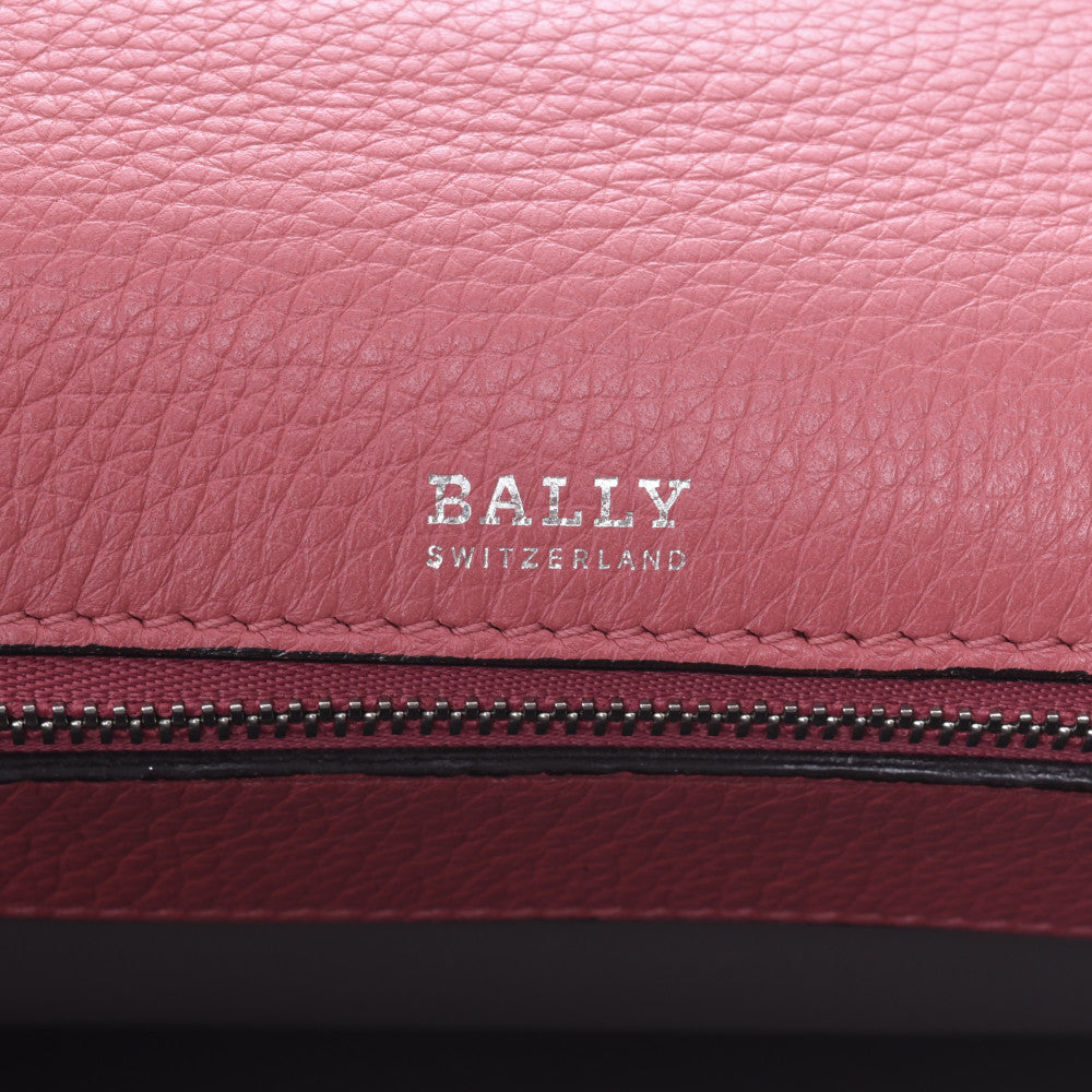 バリー BALLY 2WAY ショルダーバッグ ハンドバッグ ロゴ ピンク BALLY バリー ハンドバッグ ショルダーバッグ 2way ピンク ウィメンズ