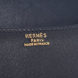 HERMES Constance 23 navy blue gold metal fittings ○ Z stamped (around 1996) Ladies BOX calf shoulder bag B rank used Ginzo