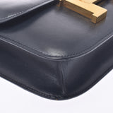 HERMES Constance 23 navy blue gold metal fittings ○ Z stamped (around 1996) Ladies BOX calf shoulder bag B rank used Ginzo