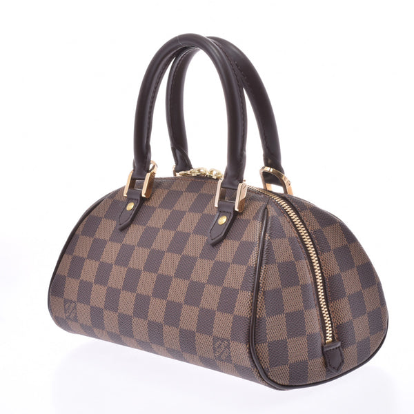 LOUIS VUITTON ルイヴィトン ダミエ リベラミニ ２WAYバッグ ブラウン N41436 レディース ダミエキャンバス レザー ハンドバッグ 新同 中古 銀蔵