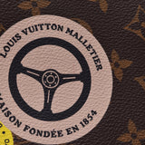 LOUIS VUITTON路易威登Monogram Neverfull MM World Tour Sticker棕色M42844中性Monogram帆布手提袋A级二手Ginzo