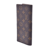 LOUIS VUITTON Louis Vuitton Monogram Portofeuille Broza Old Brown M66540 Men's Monogram Canvas Long Wallet Shindo Used Ginzo