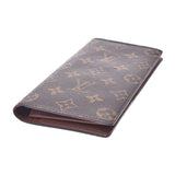 LOUIS VUITTON Louis Vuitton Monogram Portofeuille Broza Old Brown M66540 Men's Monogram Canvas Long Wallet Shindo Used Ginzo