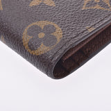 LOUIS VUITTON Louis Vuitton Monogram Portofeuille Broza Old Brown M66540 Men's Monogram Canvas Long Wallet Shindo Used Ginzo