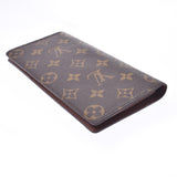 LOUIS VUITTON Louis Vuitton Monogram Portofeuille Broza Old Brown M66540 Men's Monogram Canvas Long Wallet Shindo Used Ginzo