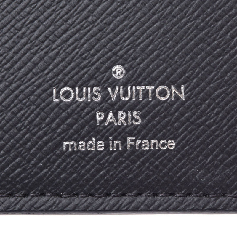 LOUIS VUITTON Louis Vuitton Monogram Eclipse Portofeuil Broza Black/Gray M61697 Men's Long Wallet A Rank Used Ginzo