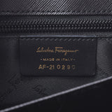 Salvatore Ferragamo フェラガモ ガンチーニ 2WAYバッグ 黒 ゴールド金具 レディース カーフ ハンドバッグ ABランク 中古 銀蔵