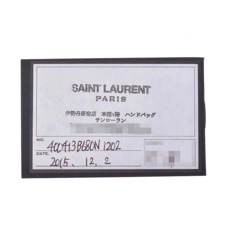 YVES SAINT LAURENT イヴサンローラン カバリヴゴーシュ 2WAYバッグ グレー レディース カーフ ハンドバッグ Aランク 中古 銀蔵