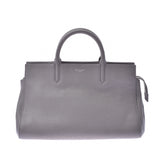 YVES SAINT LAURENT イヴサンローランカバリヴゴーシュ 2WAY bag gray Lady's calf handbag A rank used silver storehouse