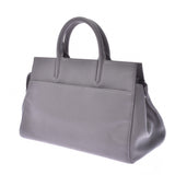 YVES SAINT LAURENT イヴサンローランカバリヴゴーシュ 2WAY bag gray Lady's calf handbag A rank used silver storehouse