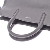 YVES SAINT LAURENT イヴサンローランカバリヴゴーシュ 2WAY bag gray Lady's calf handbag A rank used silver storehouse