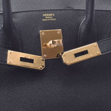 HERMES Birkin 30 black gold metal fitting D engraved (around 2019) Ladies Vow Epson handbag new silver