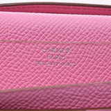 HERMES Hermes Bairnsfure pink silver metal fittings □M stamped (around 2009) Ladies Vow Epson long wallet B rank used Ginzo