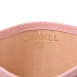 CHANEL Chanel pink lady caviar skin card case AB rank used silver storehouse