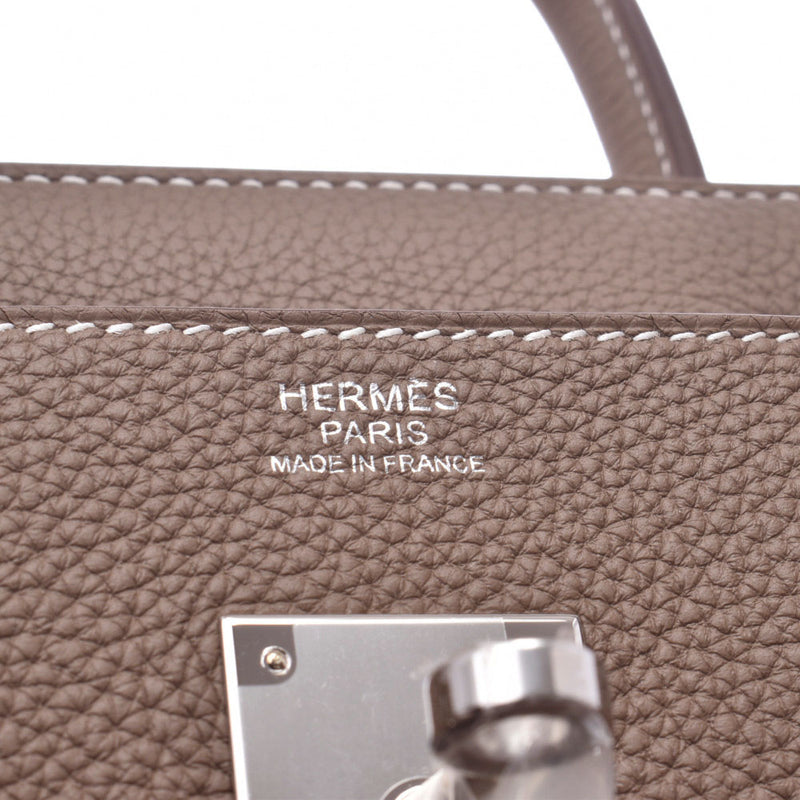 30 HERMES Hermes Birkin エトゥープシルバー metal fittings D carved seal (about 2019) レディーストゴハンドバッグ new article silver storehouses