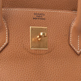 HERMES Birkin 40 gold Gold metal fittings ○ Z stamped (around 1996) Unisex Ardennes handbag B rank used silver warehouse