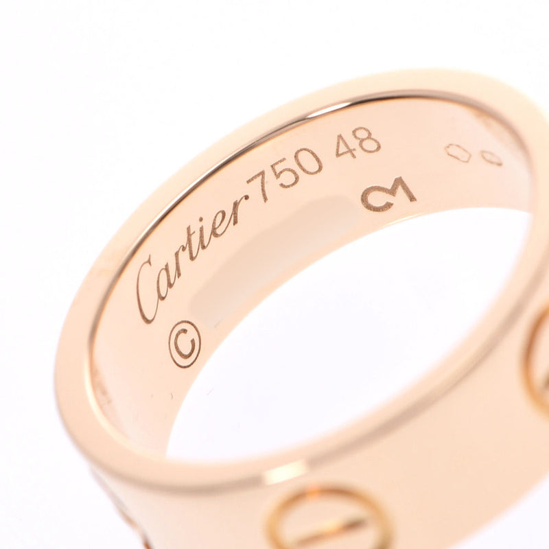 CARTIER カルティエ ラブリング #48 8号 レディース K18YG リング・指輪 Aランク 中古 銀蔵